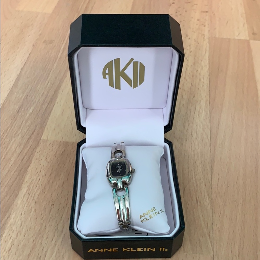 Silver Anne Klein watch.